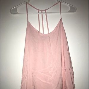 pink flowy tank